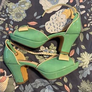 BAIT Footwear Seafoam Green Pinup Heels